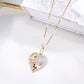 10K Yellow Gold Diamond Heart Mom Charm