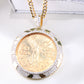 10K Yellow Gold  Diamond Nugget Bezel