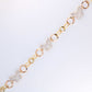 14K Yellow Gold CZ Butterfly Bracelet 11.5mm 7in