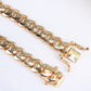 14K Yellow Gold CZ St Jude Bracelet 7mm 8.5in