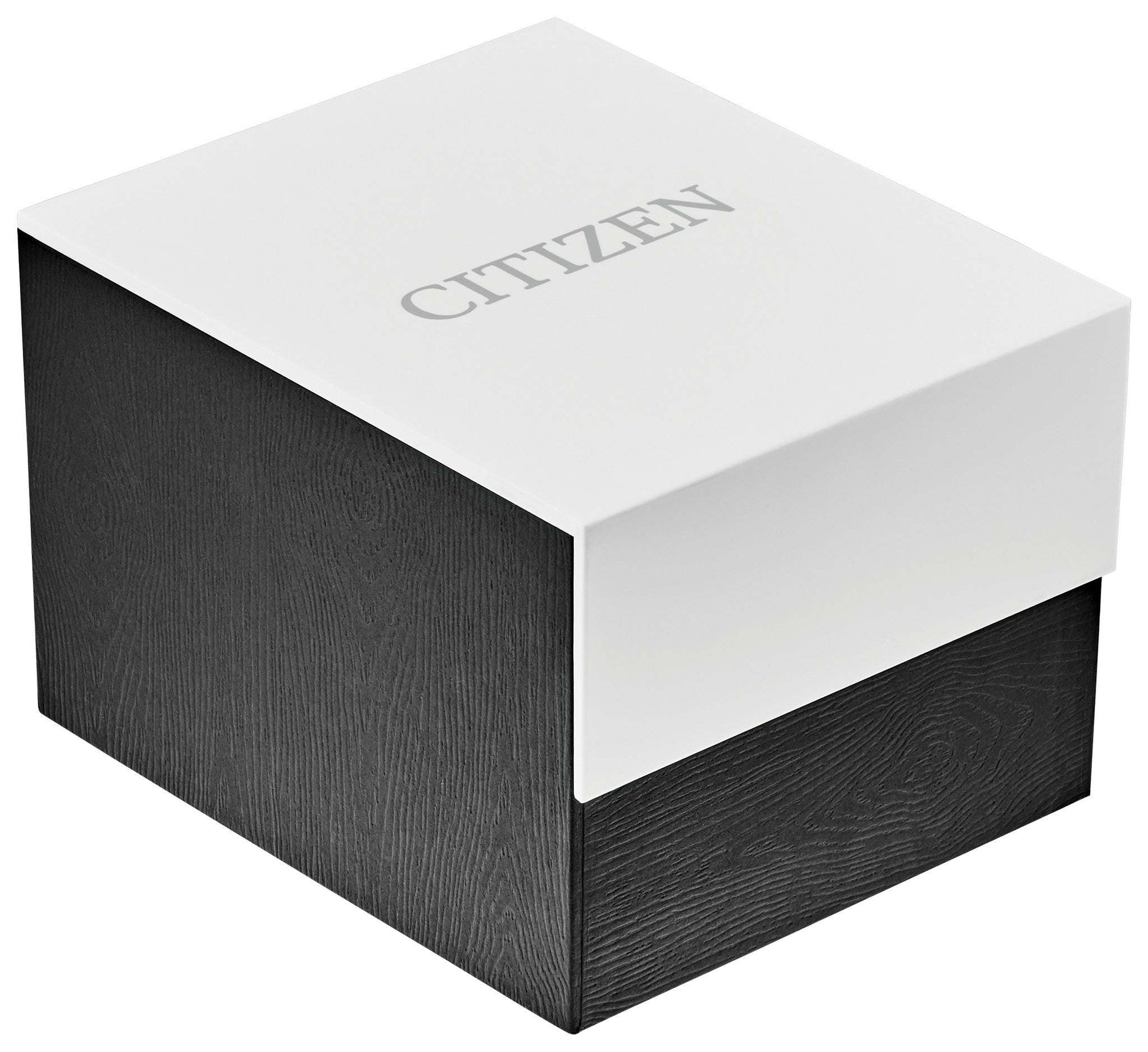 Citizen FE7073-71A presented in its official packaging, including branded box and documentation.