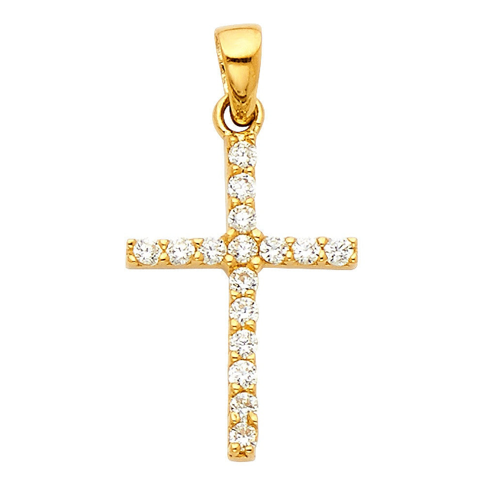 Crucifix Pendants14K Yellow Gold CZ Cross Charm Crucifix Pendants
Chain Sold Separately Crucifix Pendants
 
Material Type–14k Gold Crucifix Pendants
Stone Type–Cubic Zirconia CrucifiAll CharmsAlexanderAlexander Gold & DiamondsCrucifix Pendants