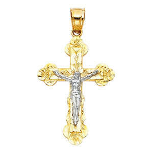 Cross Charms14K Two-Tone Gold Crucifix Charm Cross Charms
Chain Sold Separately Cross Charms
 
Material Type–14k Gold Cross Charms
Approximate Dimensions Cross Charms
Height 35mAll CharmsAlexanderAlexander Gold & DiamondsCross Charms