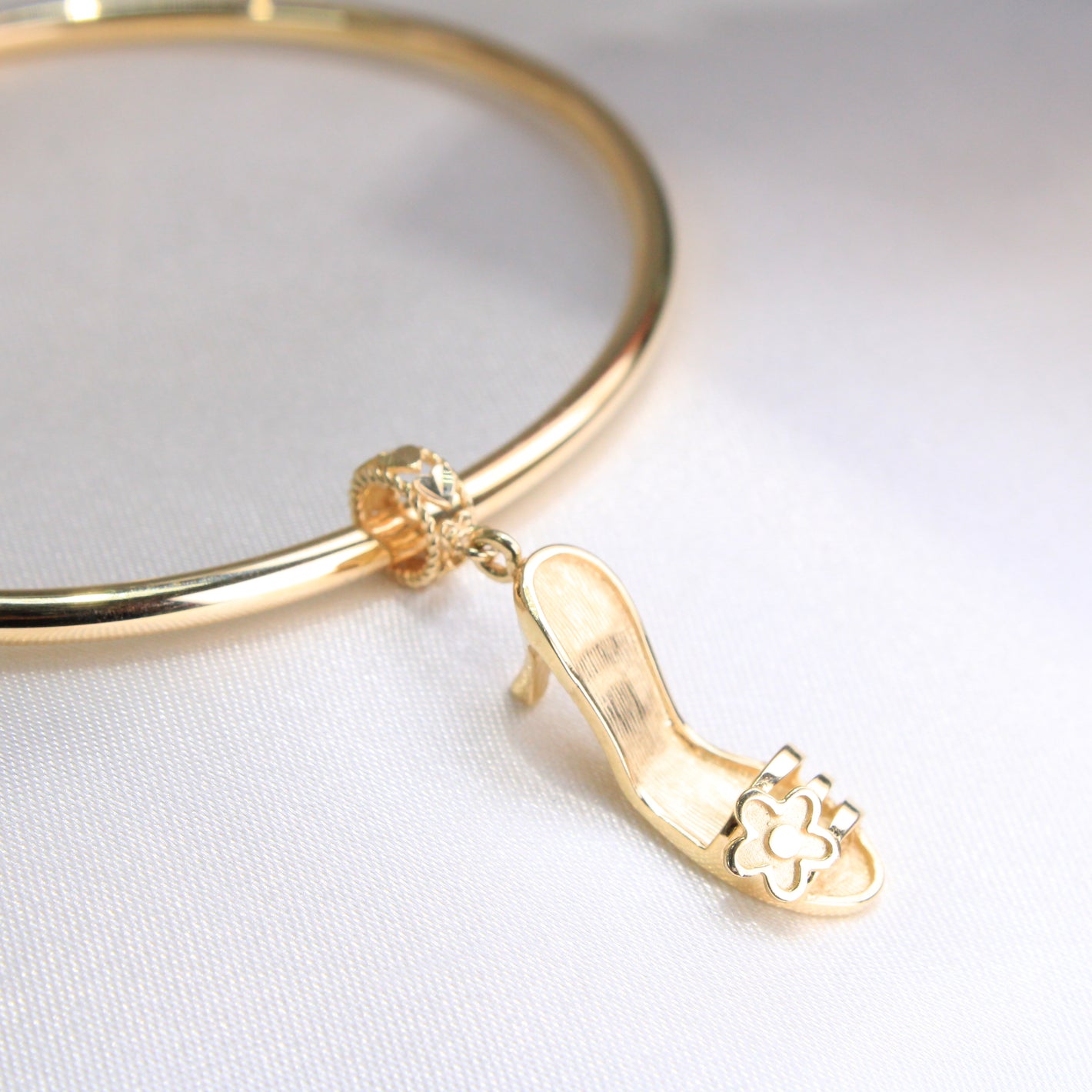 14K Yellow Gold High Heel Dangle Charm