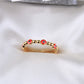 14k Yellow Gold Evil Eye Ring