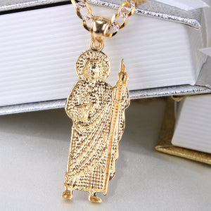 14K Yellow Gold St. Jude Pendant