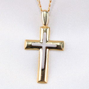 Cross Charms14K Two-Tone Gold Cross Charms
Chain Sold Separately   Cross Charms
 
Material Type–14k Gold  Cross Charms
 
Approximate Dimensions  Cross Charms
Height 30mm (IncludAll CharmsAlexanderAlexander Gold & DiamondsCross Charms