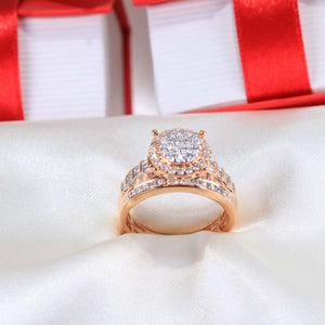 10K Rose Gold Diamond Ring