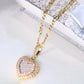 10K Yellow Gold Diamond Heart Charm