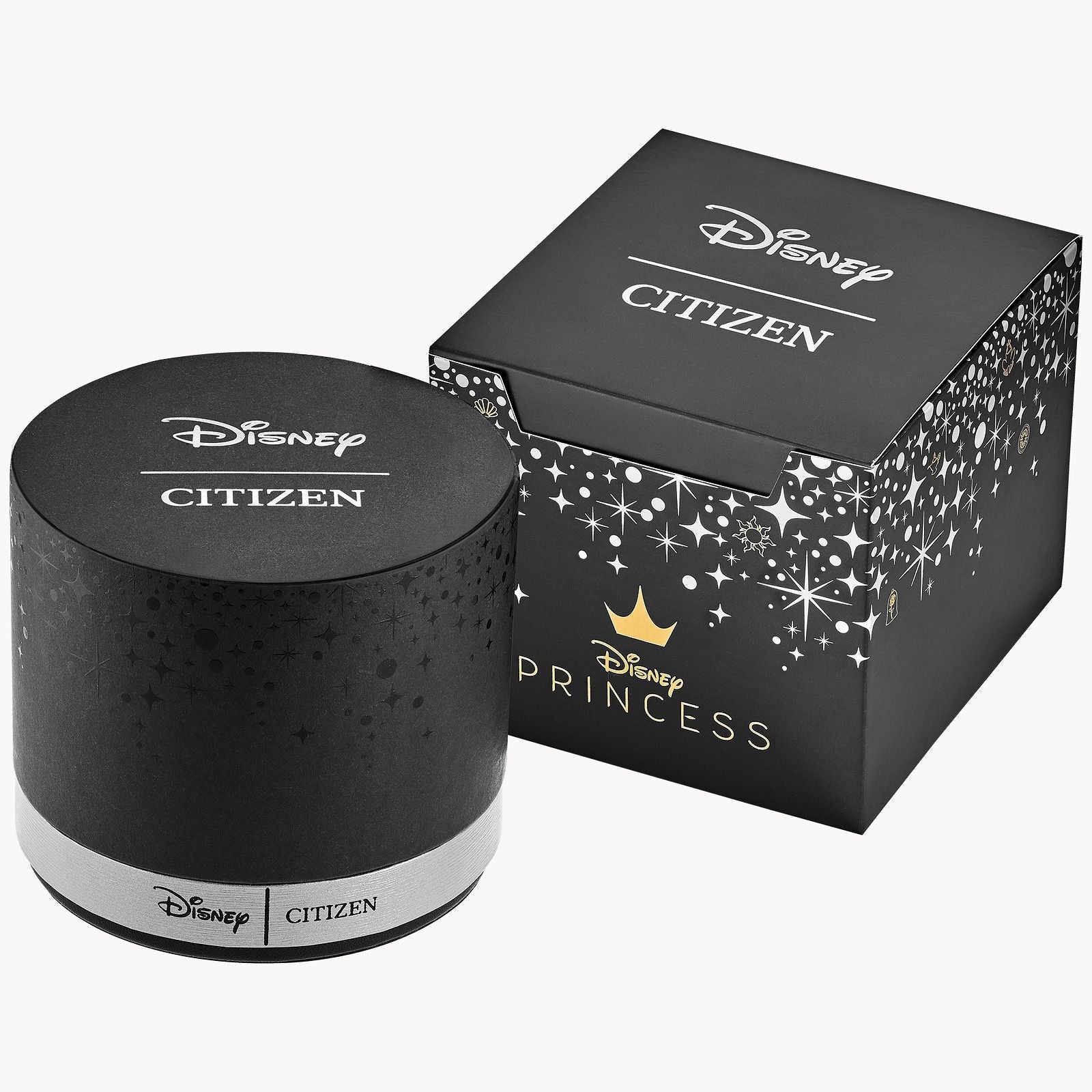 Citizen EX1492-59W presented in its official Disney-themed packaging, including branded box and documentation.