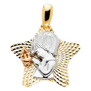 14K Yellow Gold First Communion Charm