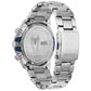 Back view of the Citizen CA0429-53W, showcasing the Spider-Man logo and detailed engravings on the case back.