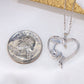 10K White Gold Diamond Heart Mom Charm