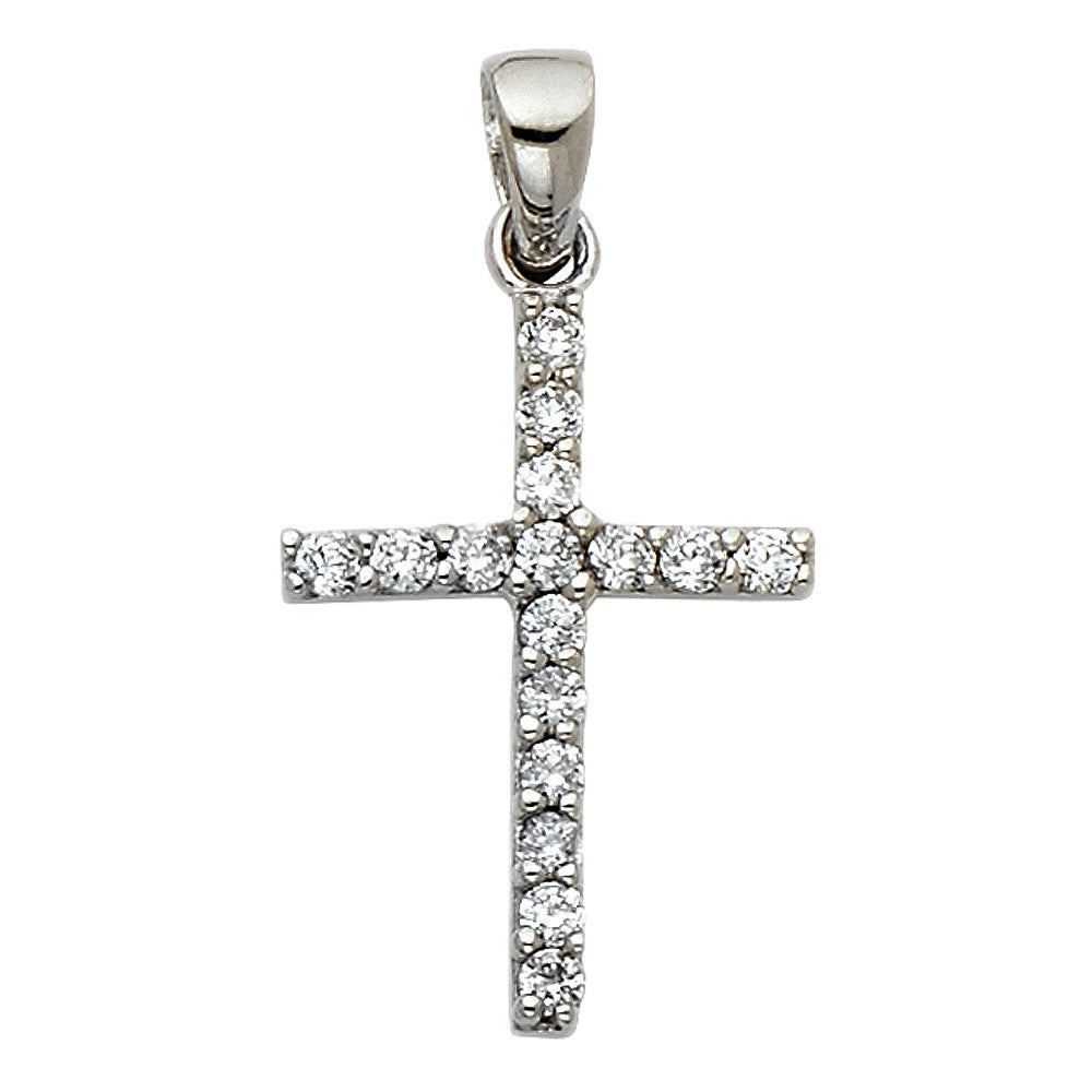 14K White Gold CZ Cross Charm14K White Gold CZ Cross Charm
Chain Sold Separately 14K White Gold CZ Cross Charm
 
Material Type–14k Gold 14K White Gold CZ Cross Charm
Stone Type–Cubic Zirconia 14All CharmsAlexanderAlexander Gold & Diamonds14K White Gold CZ Cross Charm