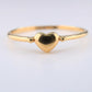 14K Yellow Gold Heart Ring