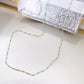 14K Turquoise Beaded Necklace 18in