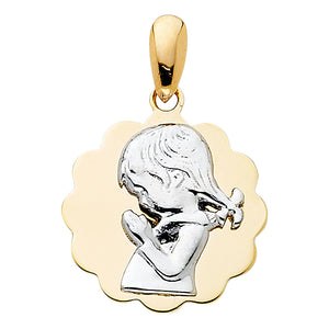 14K Yellow Gold First Communion Charm