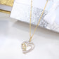 10K Yellow Gold Diamond Mom Heart Charm