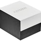 Citizen Stiletto EG6012-59E packaging featuring the branded box and accompanying authenticity materials.