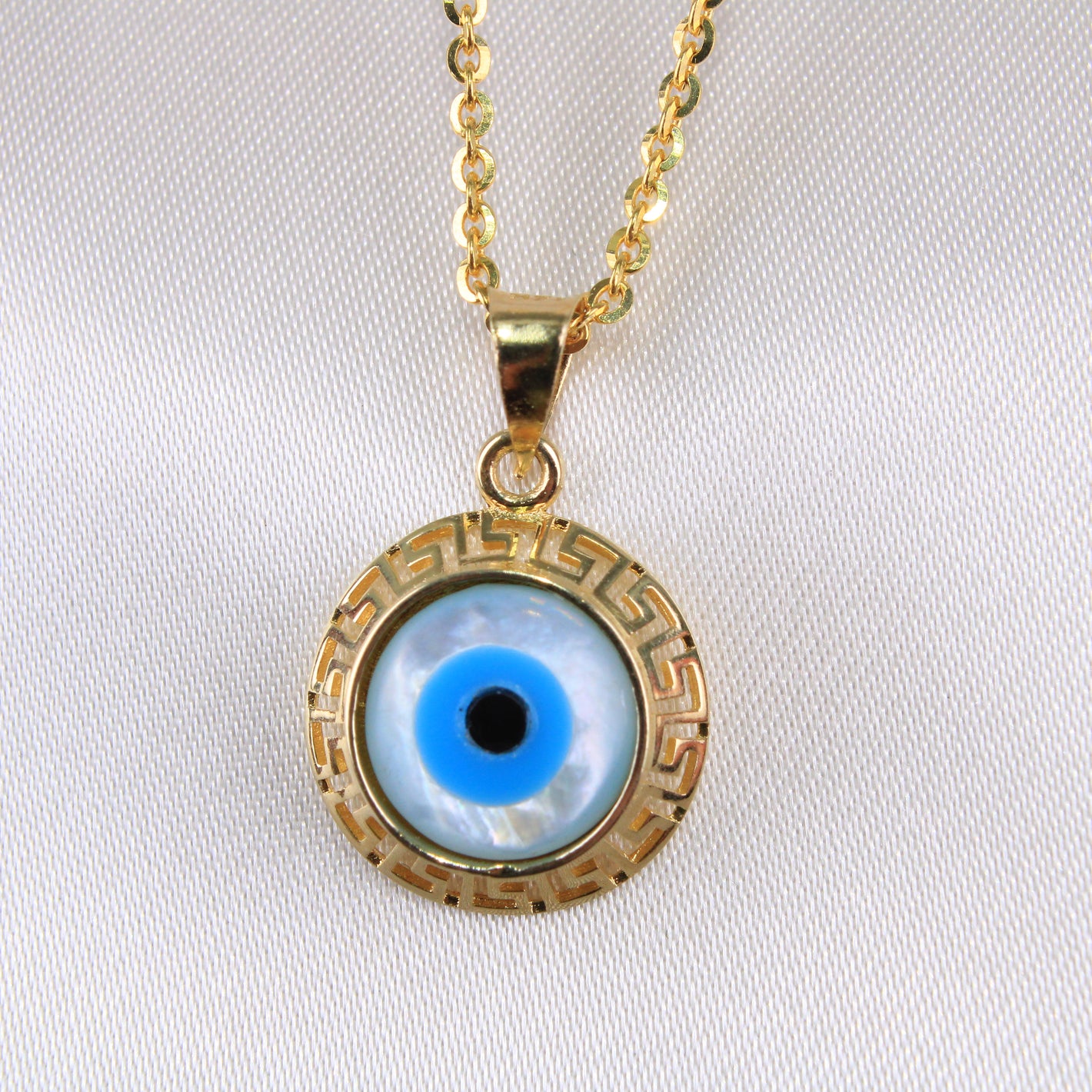 14K Yellow Gold Evil Eye Charm