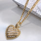 10K Yellow Gold Heart Diamond Charm