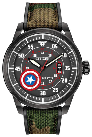 Citizen Men's Captain America Eco-Drive Watch- AW1367-05W