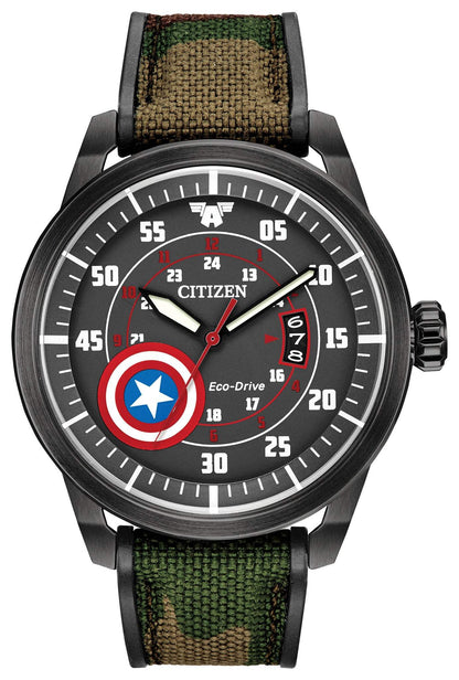 Citizen Men's Captain America Eco-Drive Watch- AW1367-05W