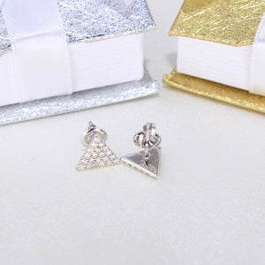 14K White Gold Diamond Earrings