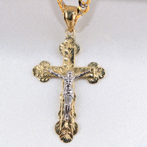 Cross Charms14K Two-Tone Gold Crucifix Charm Cross Charms
Chain Sold Separately Cross Charms
 
Material Type–14k Gold Cross Charms
Approximate Dimensions Cross Charms
Height 35mAll CharmsAlexanderAlexander Gold & DiamondsCross Charms