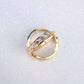 14K Yellow Gold CZ Hoops
