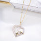 10K Yellow Gold Diamond Heart Mom Charm