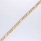 14K Yellow Gold Solid Figaro WP Bracelet 4.5mm 7.5"