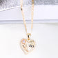 14K Yellow Gold Heart Quinceañera Charm