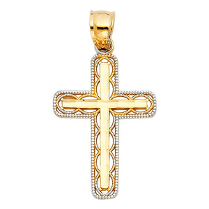 14K Yellow Gold  Cross Charm