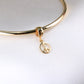 14K Yellow Gold Peace Symbol Dangle Charm