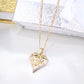 10K Yellow Gold Diamond Heart Mom Charm