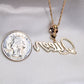 10K Yellow Gold Diamond Rose Queen Charm