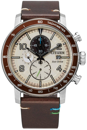 Citizen Luke Skywalker Eco-Drive Beige Dial Brown Leather Starp - CA0760-09W