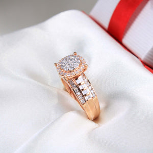 10K Rose Gold Diamond Ring