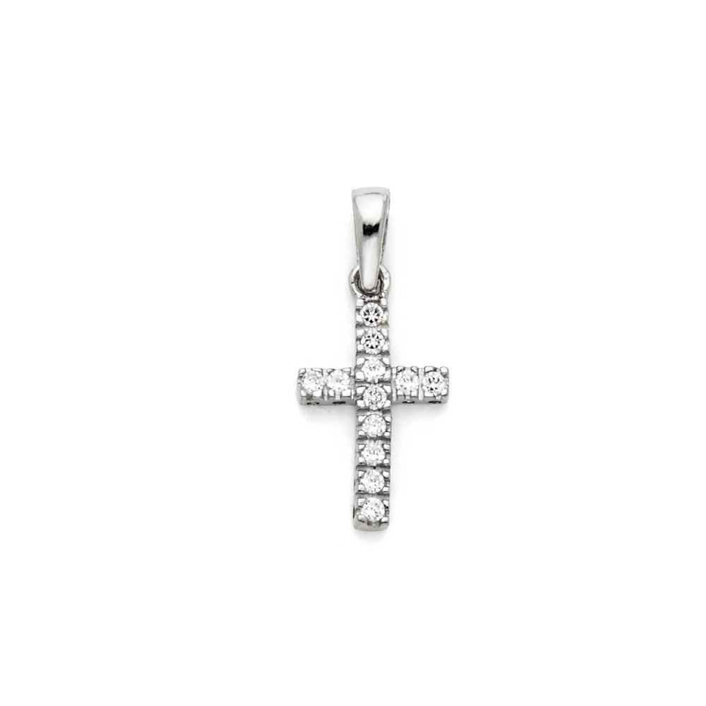 14K White Gold CZ Cross Charm14K White Gold CZ Cross Charm
Chain Sold Separately 14K White Gold CZ Cross Charm
 
Material Type–14k Gold 14K White Gold CZ Cross Charm
Stone Type–Cubic Zirconia 14All CharmsAlexanderAlexander Gold & Diamonds14K White Gold CZ Cross Charm