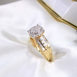 10K Yellow Gold Diamond Ring