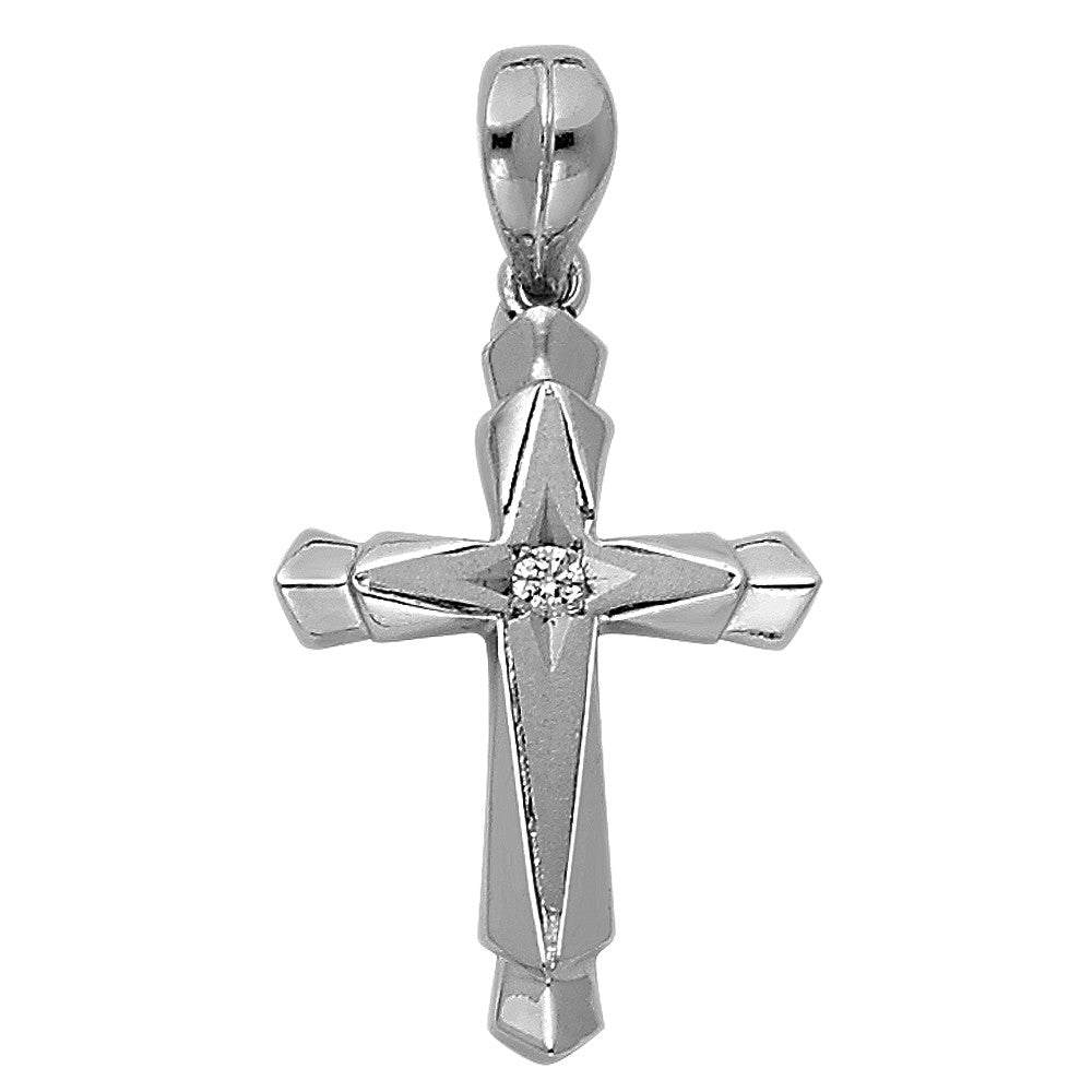 14K White Gold CZ Cross Charm14K White Gold CZ Cross Charm
Chain Sold Separately 14K White Gold CZ Cross Charm
 
Material Type–14k White Gold 14K White Gold CZ Cross Charm
 
Approximate DimensioAll CharmsAlexanderAlexander Gold & Diamonds14K White Gold CZ Cross Charm