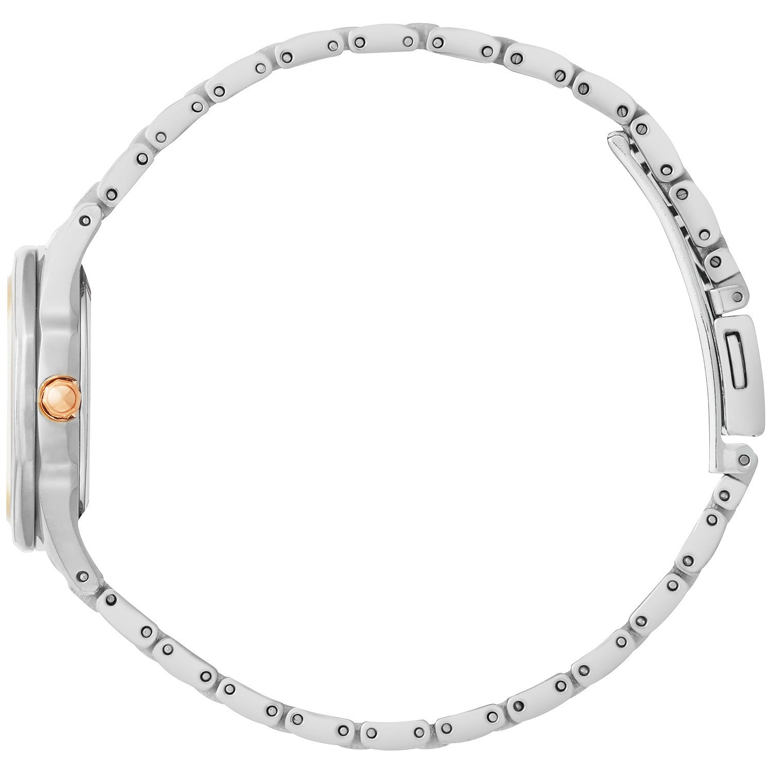 Slim profile of the Citizen Corso EW2584-53L highlighting the octagonal case and sapphire crystal.