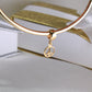 14K Yellow Gold Peace Symbol Dangle Charm