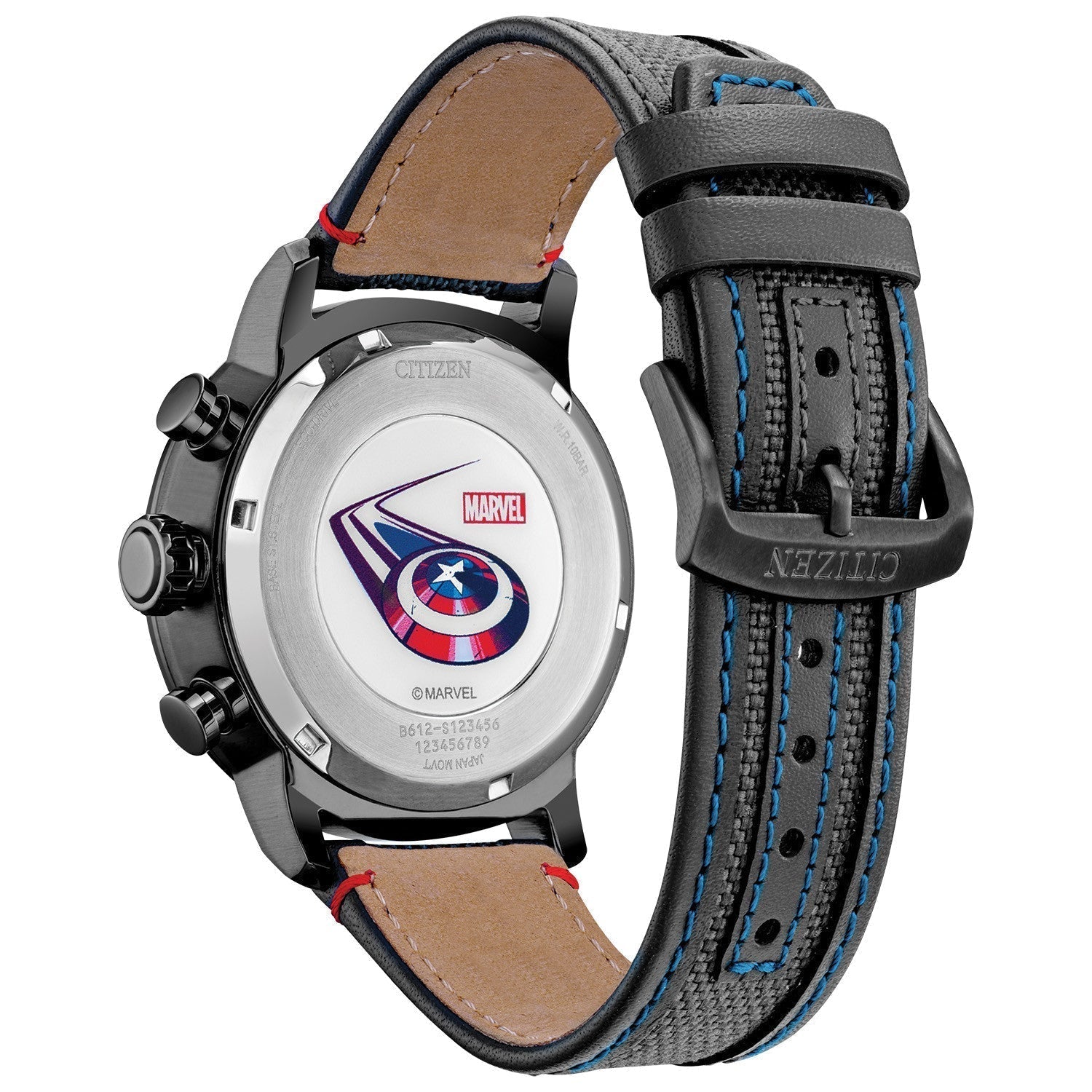 Citizen Men's Captain America Eco-Drive Blue Dial Watch - CA0767-00W