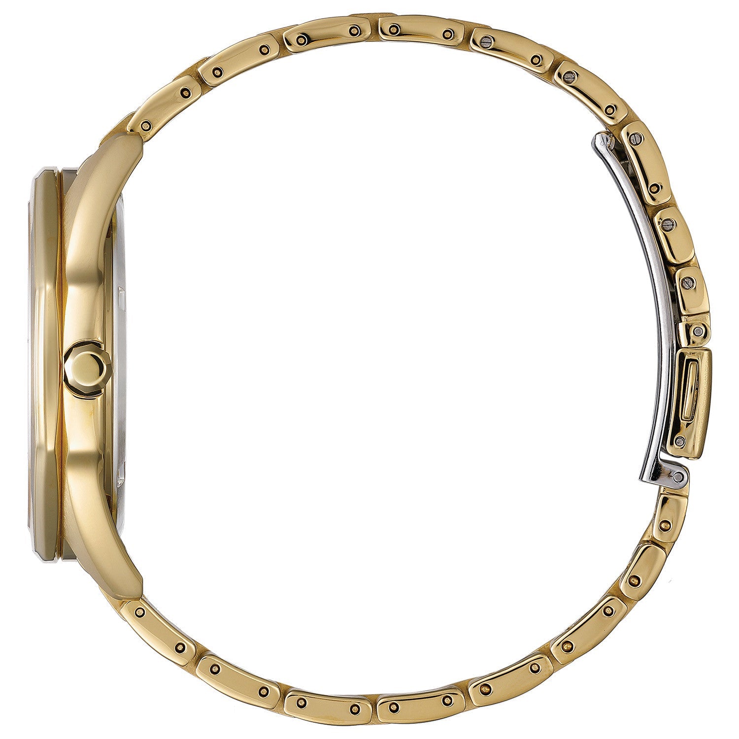 Side profile of the Citizen Corso BM7492-57A, showcasing the distinctive octagonal bezel and sleek case design.