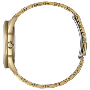 Side profile of the Citizen Corso BM7492-57A, showcasing the distinctive octagonal bezel and sleek case design.