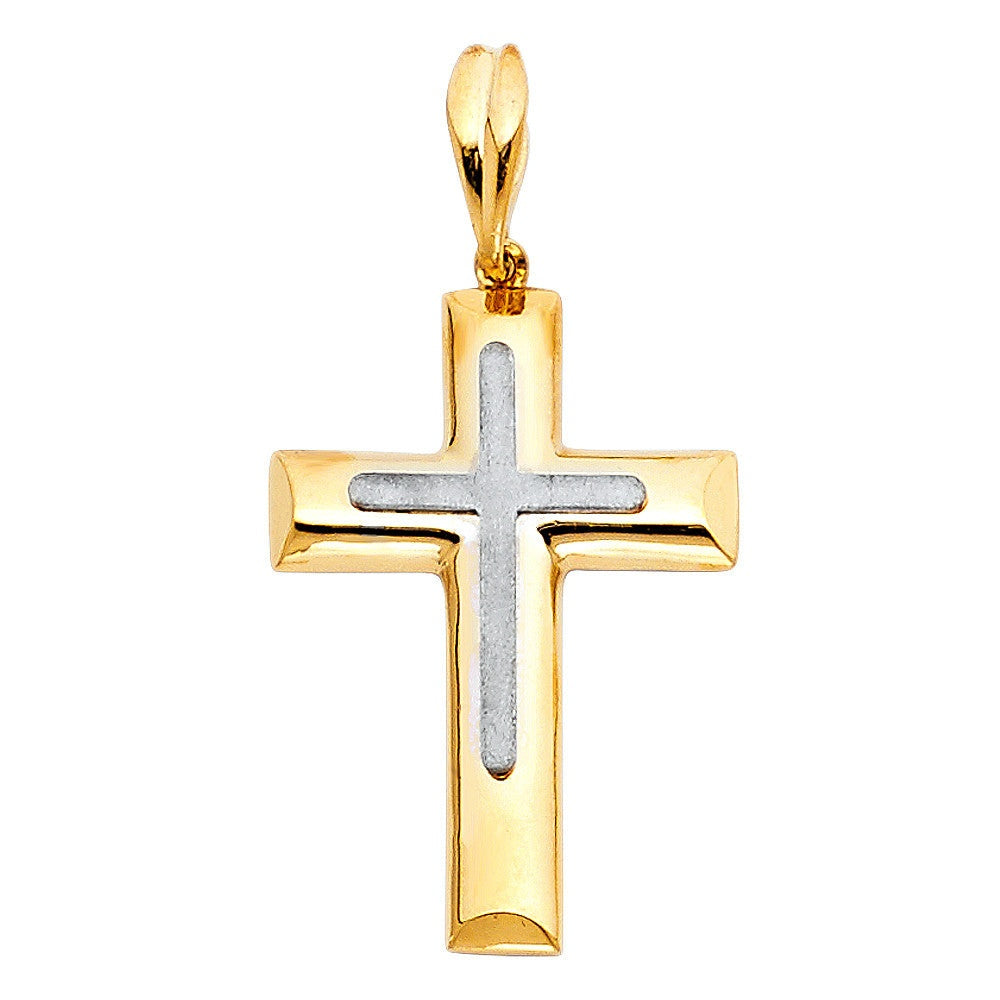 Cross Charms14K Two-Tone Gold Cross Charms
Chain Sold Separately   Cross Charms
 
Material Type–14k Gold  Cross Charms
 
Approximate Dimensions  Cross Charms
Height 30mm (IncludAll CharmsAlexanderAlexander Gold & DiamondsCross Charms