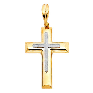 Cross Charms14K Two-Tone Gold Cross Charms
Chain Sold Separately   Cross Charms
 
Material Type–14k Gold  Cross Charms
 
Approximate Dimensions  Cross Charms
Height 30mm (IncludAll CharmsAlexanderAlexander Gold & DiamondsCross Charms