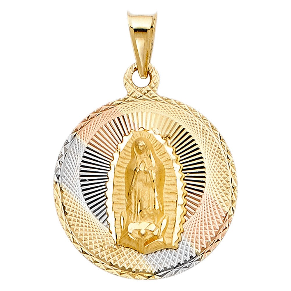 14K Tricolor Gold Virgin Mary Charm14K Tricolor Gold Virgin Mary Charm, Single Sided, Solid.
Chain Sold Separately 14K Tricolor Gold Virgin Mary Charm
 
Material Type–14k Gold 14K Tricolor Gold VirginAll CharmsAlexanderAlexander Gold & Diamonds14K Tricolor Gold Virgin Mary Charm
